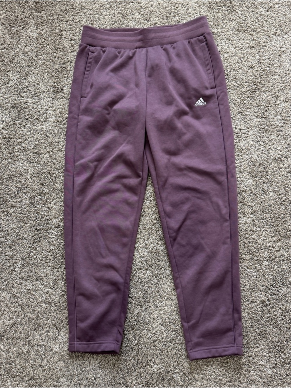 Adidas purple sweatpants Size L